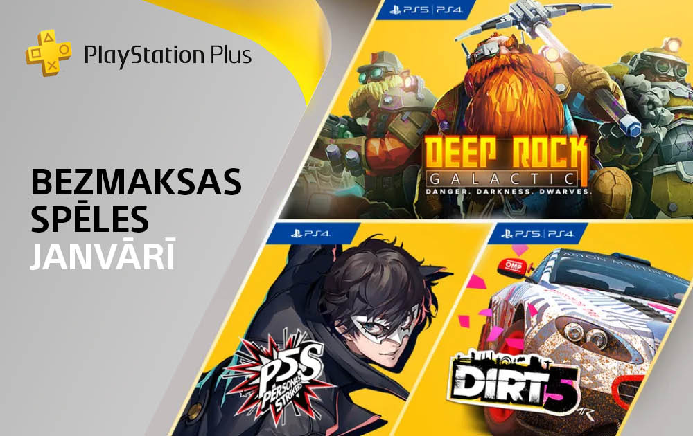 PlayStation Plus bezmaksas spēles – janvārī 2022