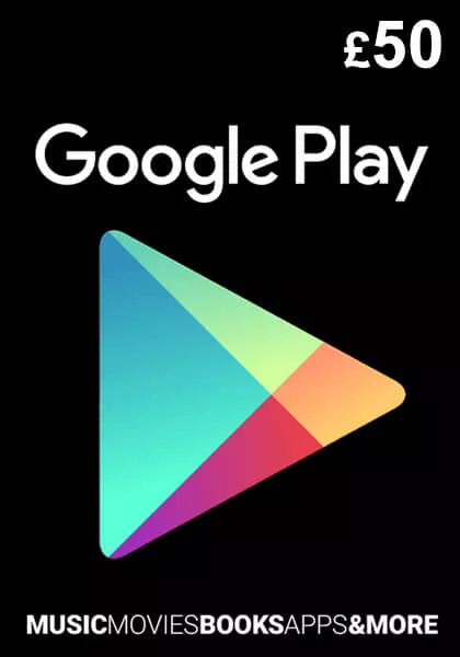 UK Google Play 50 Pound Gift Card